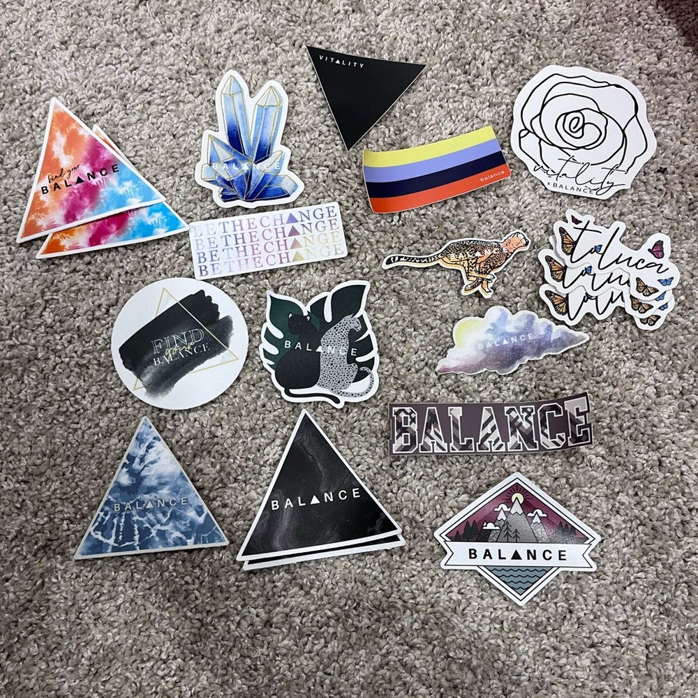 Lot of Vitality and Balance‎ Athletica Stickers